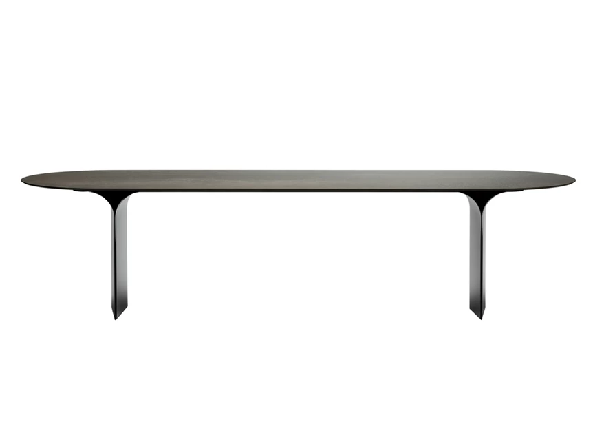 Tafel Arcs Oval keramiek Black Iron Joli