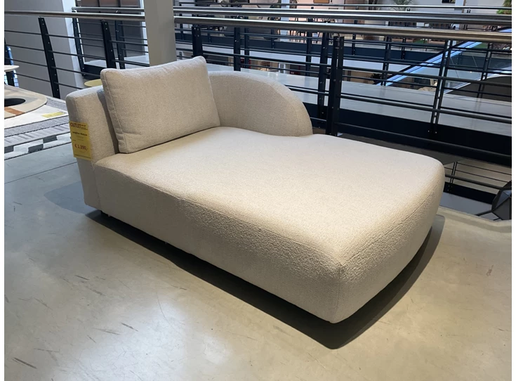 Longchair Large Medusa stof Loop Chalk Passe Partout