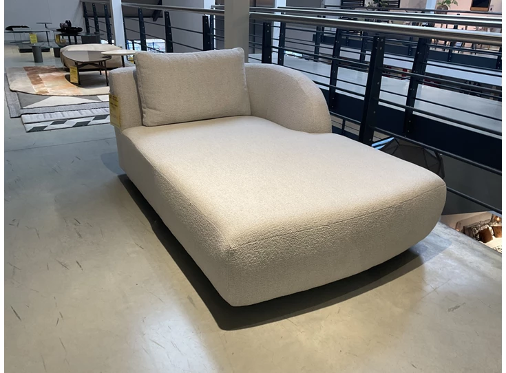 Front Longchair Large Medusa stof Loop Chalk Passe Partout