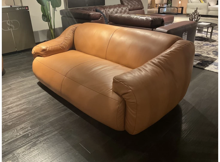 Zijkant Salon London DS-705 2-zit leder cognac De Sede