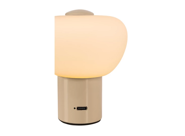 Gustav tafellamp beige aansluiting