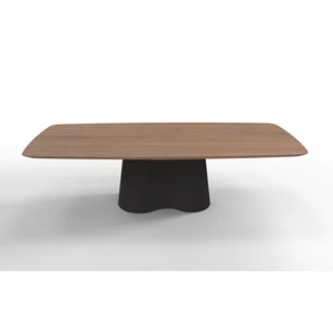 Eettafel Coral bootvormig blad eik natuur Willisau Edition