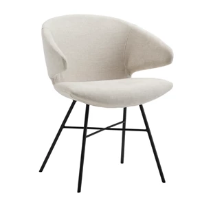 Armstoel Morisot X-base stof Easy Care Flax Joli