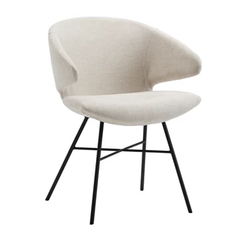 Armstoel Morisot X-base stof Easy Care Flax Joli