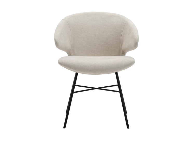 Front Armstoel Morisot X-base stof Easy Care Flax Joli