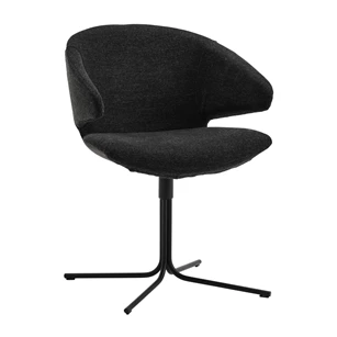Armstoel Morisot Spider Stof Smooth Sooty zwart Joli