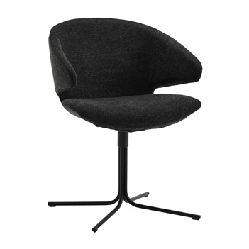 Armstoel Morisot Spider Stof Smooth Sooty zwart Joli