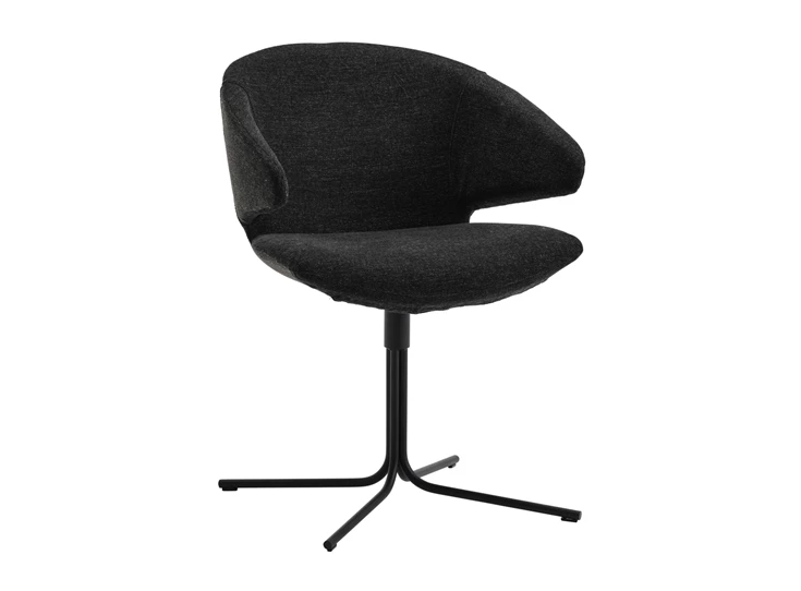 Armstoel Morisot Spider Stof Smooth Sooty zwart Joli