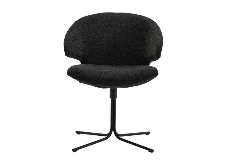 Front Armstoel Morisot Spider Stof Smooth Sooty zwart Joli