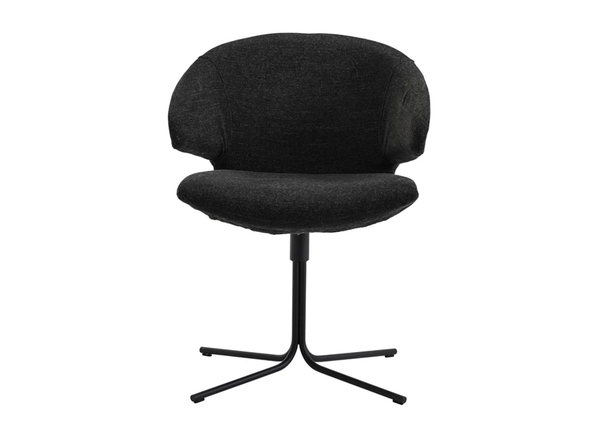 Front Armstoel Morisot Spider Stof Smooth Sooty zwart Joli