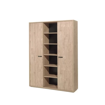 Neyt Bureaukast H Hoge kast 2 deuren/open + 6 vakken Capo Golden oak