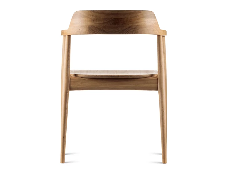 Achterkant Armstoel Motti Wood massief hout eik naturel Estetica Home