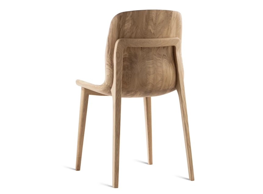 Achterkant Eetkamerstoel Calma Wood massief hout eik natuur Estetica Home