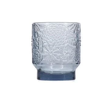 Glas 30cl blauwgrijs Flora