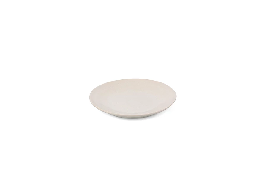 Plat bord 21,5cm beige Rocca voorkant