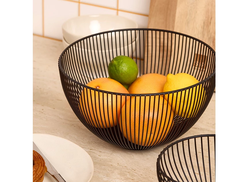 Draadmand 25,5xH14,5cm zwart Scala sfeerfoto