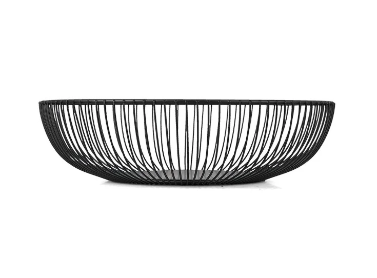 Draadmand 28,5xH8cm zwart Scala