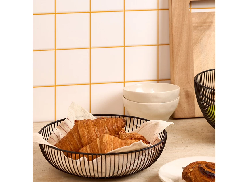 Draadmand 28,5xH8cm zwart Scala sfeerfoto