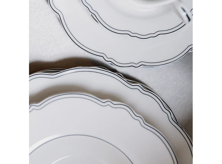 Plat bord 28cm Odette-set/2 sfeer foto