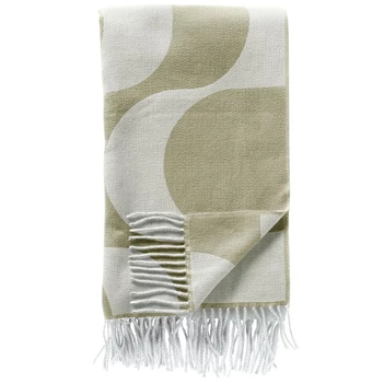 plaid swirl 140x180 sage green