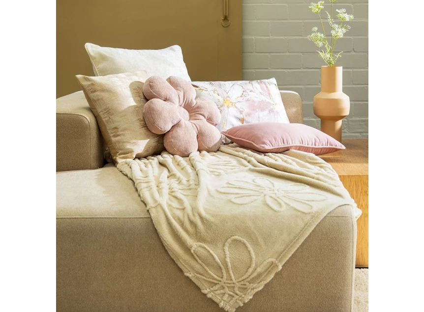 bloom sierkussen 43x43x8 rose tan sfeerfoto