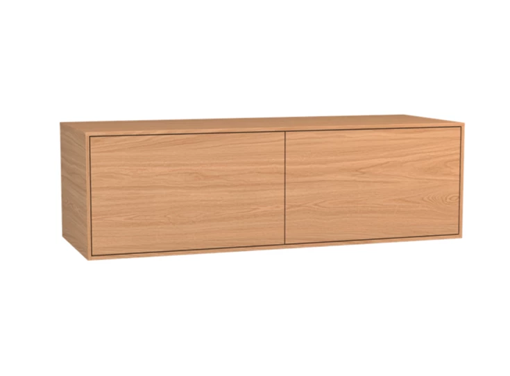 Tvmeubel Izola TV2 hangend fineer hout eik natuur Theuns