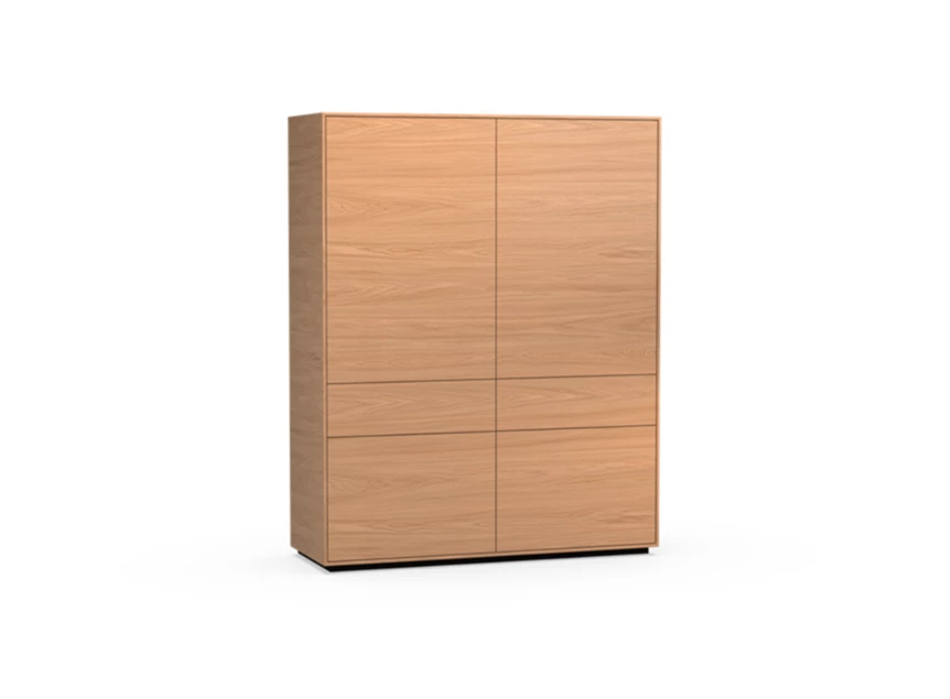 Barkast Izola BERG2 staand op sokkel fineer hout eik natuur Theuns