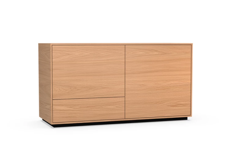 Dressoir Izola D2 staand op sokkel fineer hout eik natuur Theuns