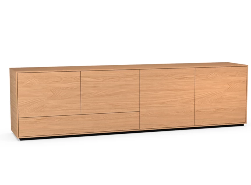 Dressoir Izola D4 staand op sokkel fineer hout eik natuur Theuns