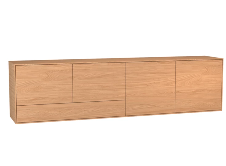 Dressoir Izola D4 hangend fineer hout eik natuur Theuns