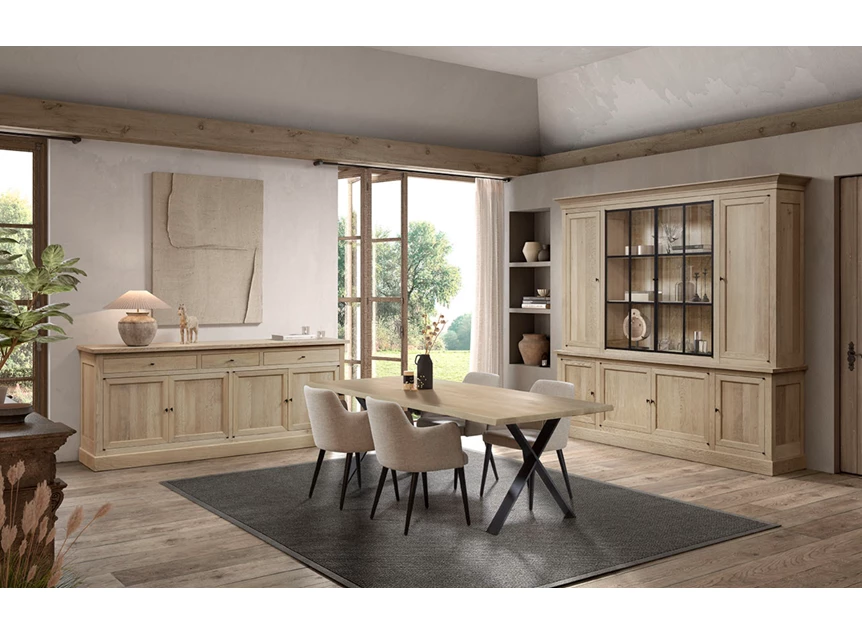 Eetkamer Solid eik white wash Michel Denolf