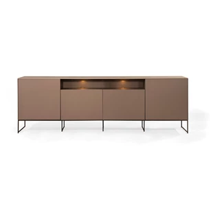 Lage dressoir Yumè D240-3 lak brons op metalen poot Crest