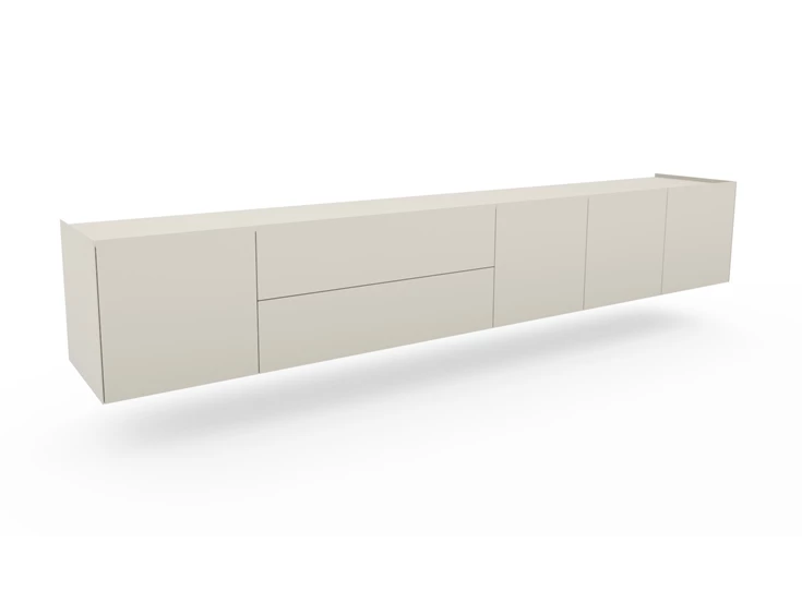 Hangende dressoir Side mat glas zand Spectral