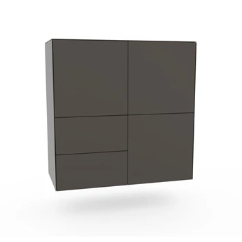 Hangende barkast Side glas Espresso Spectral