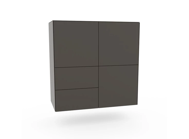 Hangende barkast Side glas Espresso Spectral