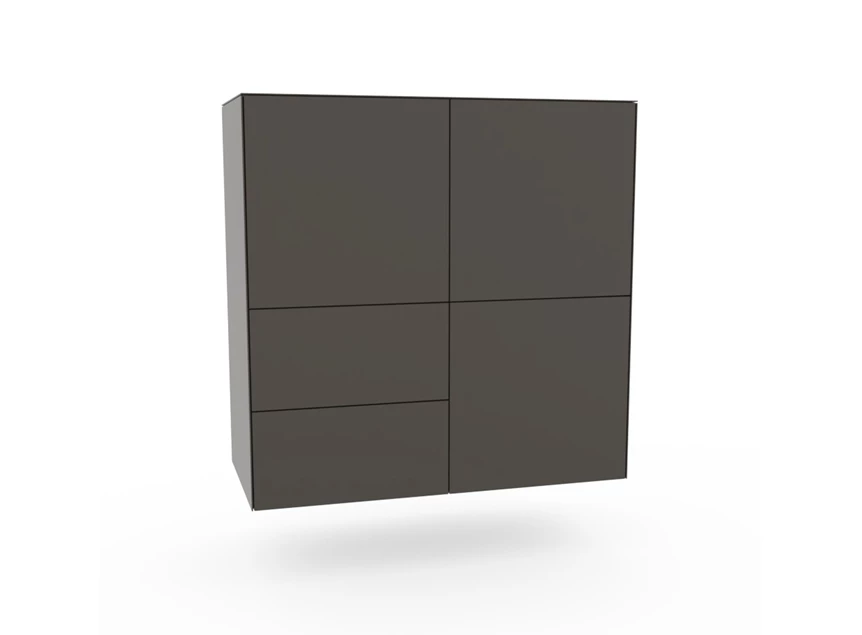 Hangende barkast Side glas Espresso Spectral