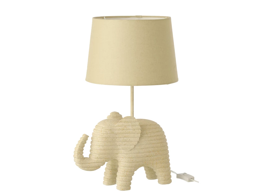 Tafellamp Gestreept Polyresin Beige