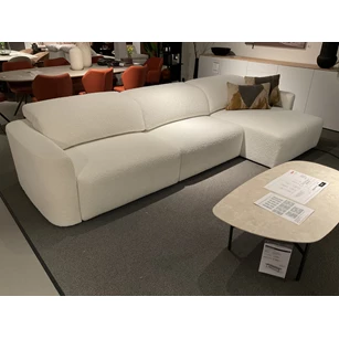 Salon Yute stof bouclé wit Temasdos