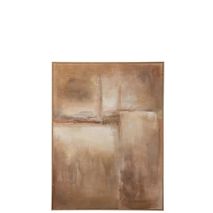 Schilderij Abstract Dennenhout Bruin