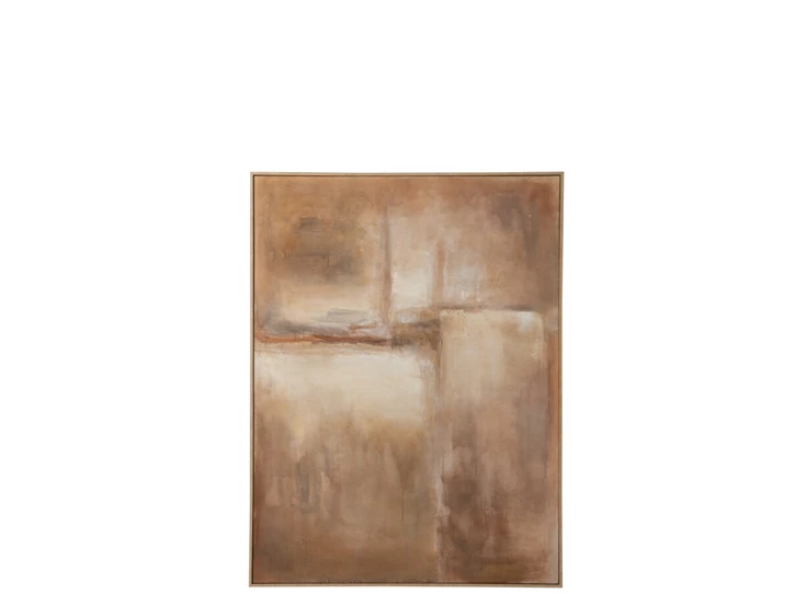 Schilderij Abstract Dennenhout Bruin