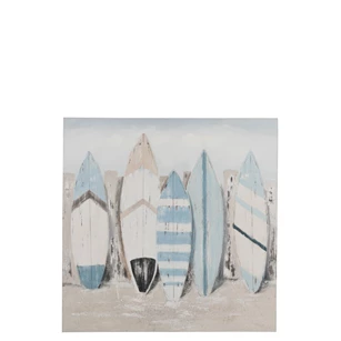 Schilderij Surf Dennenhout Multi