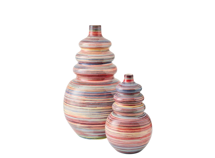 Vloervaas keramiek multi groot en klein