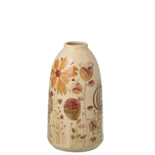 Vaas vintage steengoed meerkleurig S