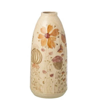 Vaas vintage steedgoed meerkleurig L