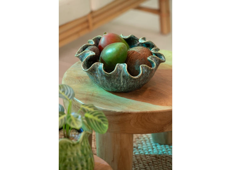 Deco plateau Ronny klei blauw sfeerfoto