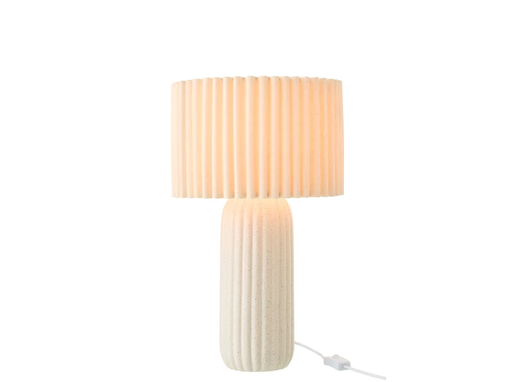 Tafellamp Esmee wit S met brandende lamp