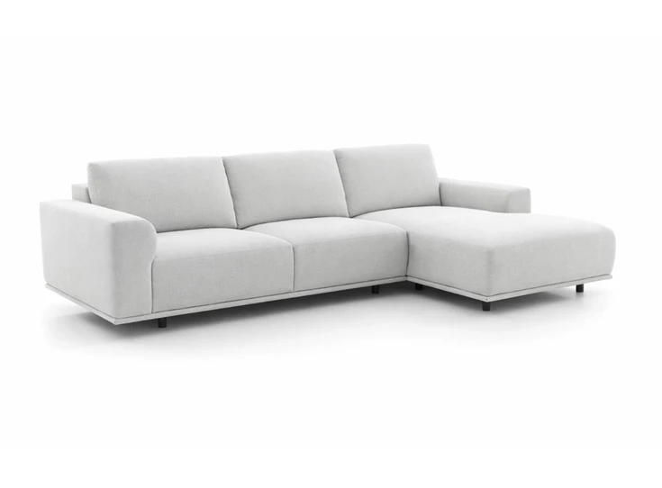 Salon Feline met longchair stof wit Moome by Indera