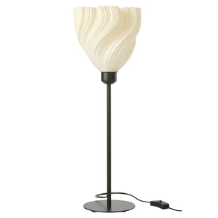 tafellamp plastiek zwart/wit medium