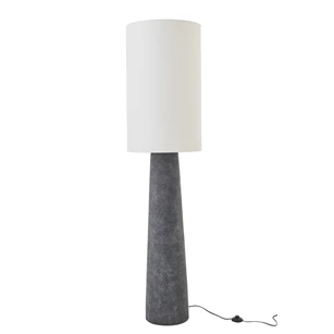 Staanlamp Ava Glasvezel Zwart/Wit Large