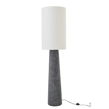 Staanlamp Ava Glasvezel Zwart/Wit Large